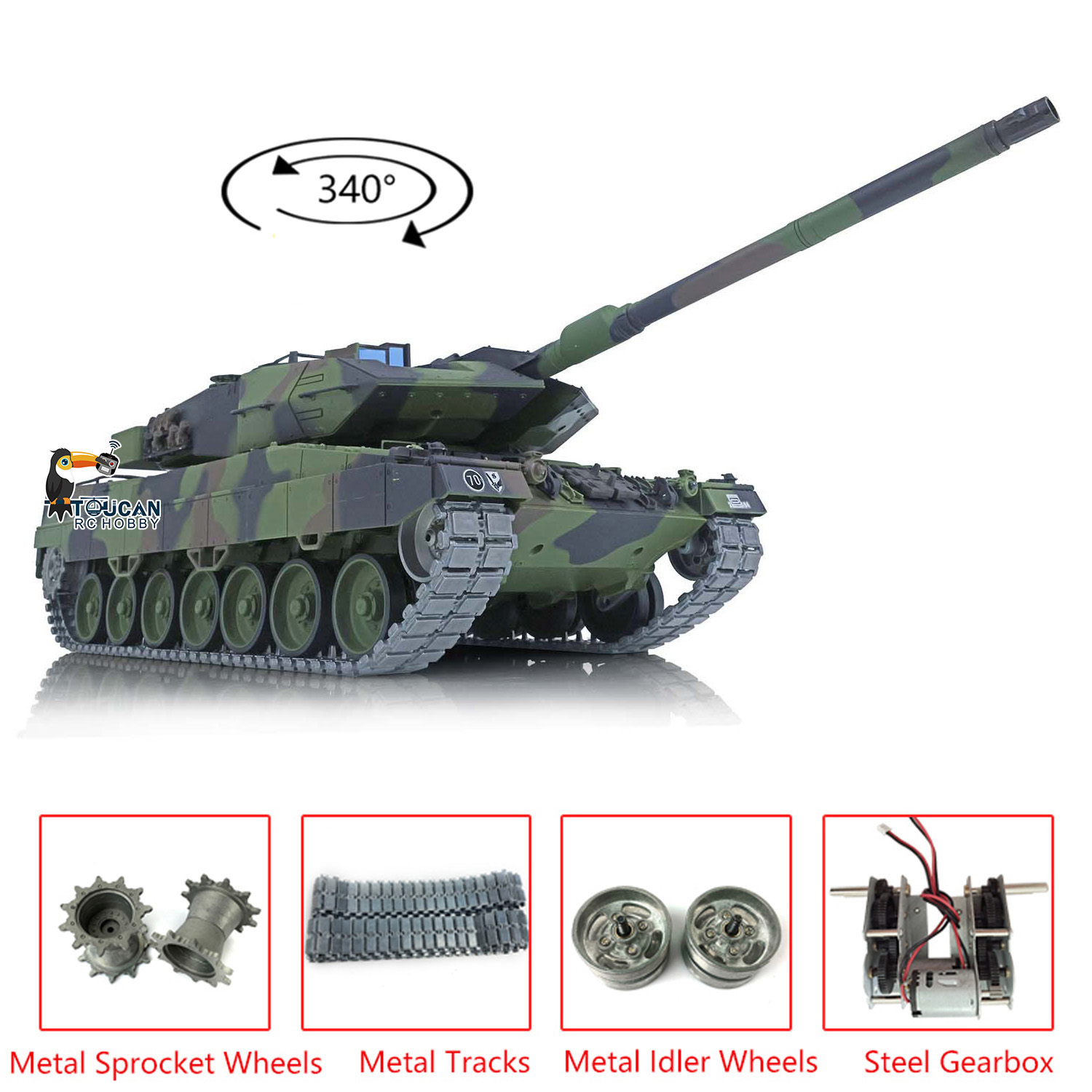 دبابة تحكم عن بعد ليوبارد 2A6  - مراجعة Rc Hobby Tank وسعره