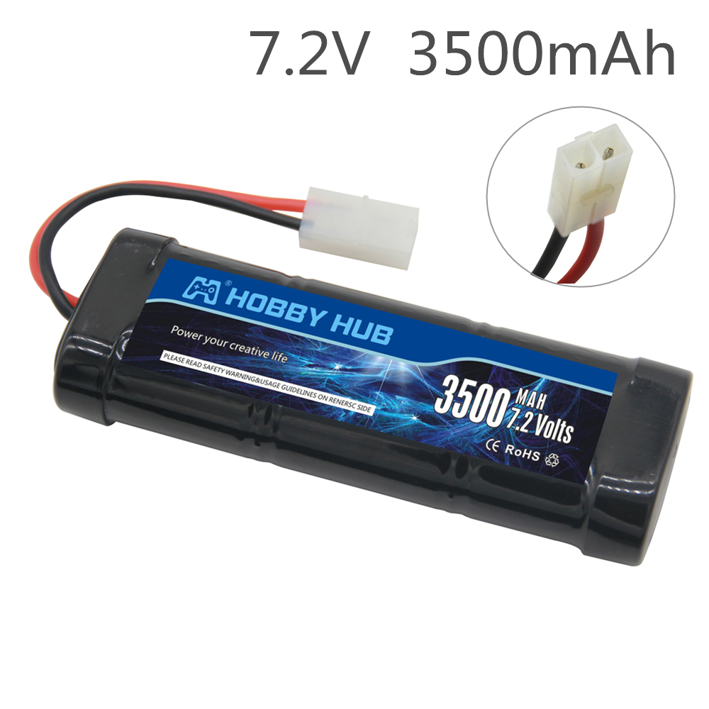 حزمة بطارية Ni-MH 7.2 فولت 500 - مراجعة Rc Hobby Hub وسعره