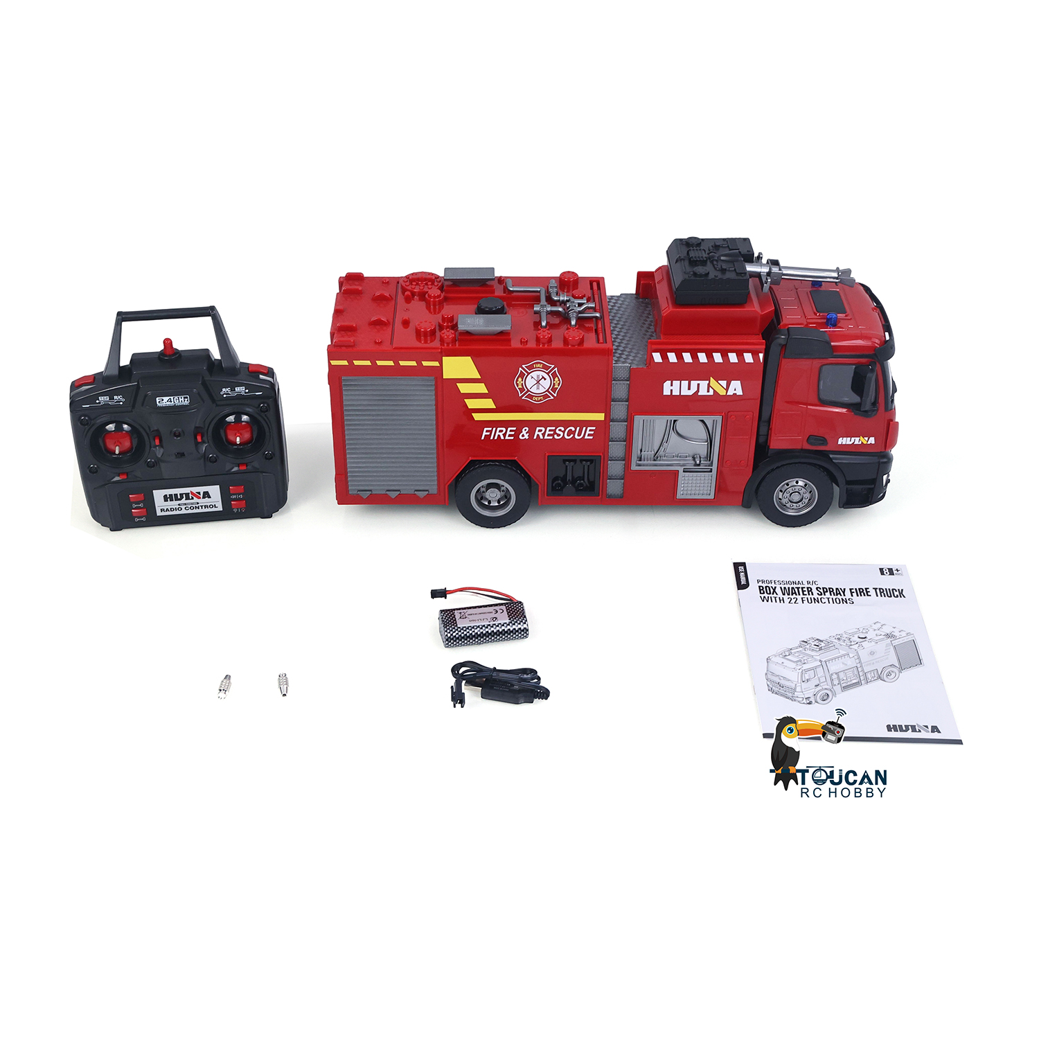 شاحنة إطفاء تعمل بالتحكم عن بع - مراجعة Rc Hobby Toucan وسعره