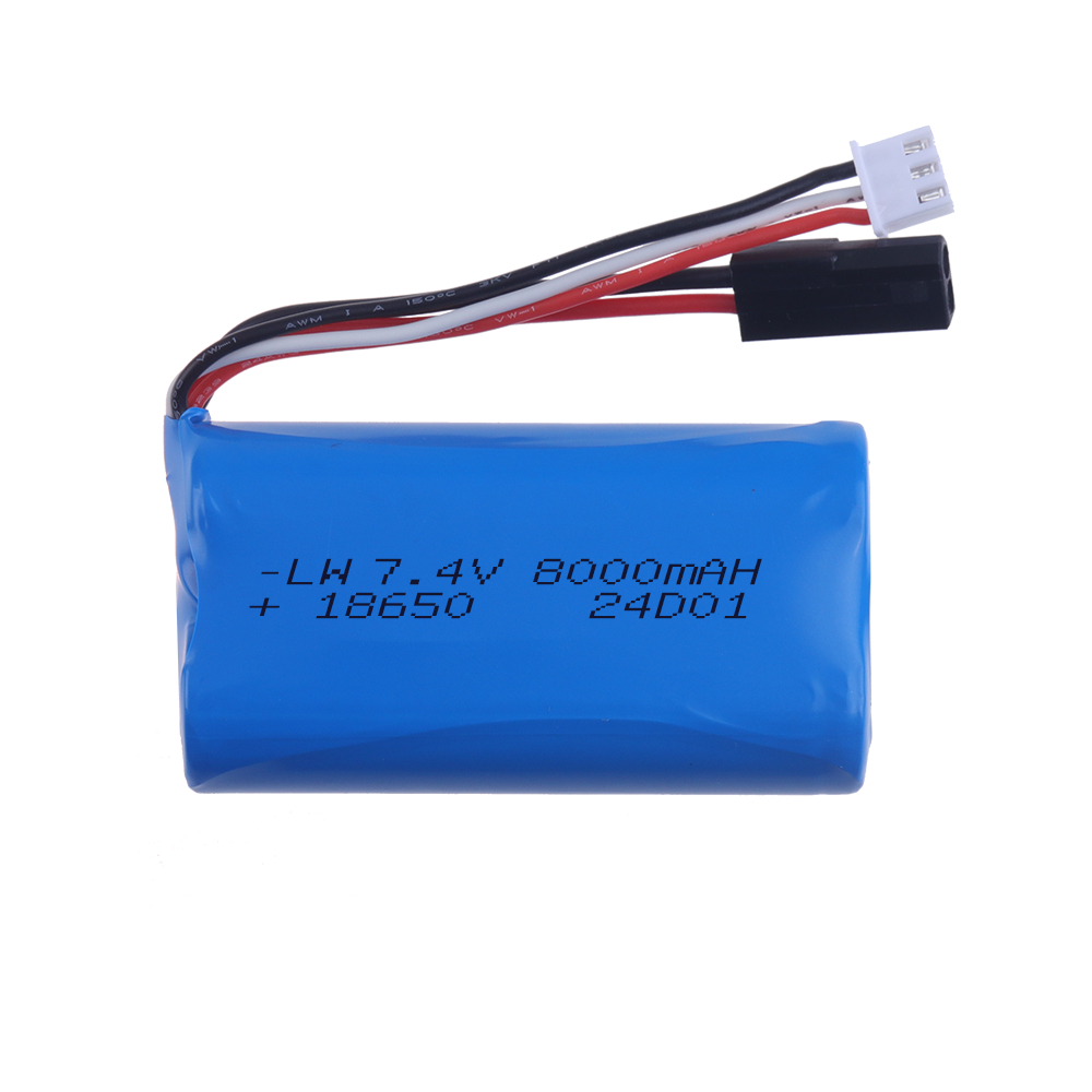 بطارية (5500 بلوج) 18650 7.4 ف - مراجعة Rc Hobby Hub وسعره